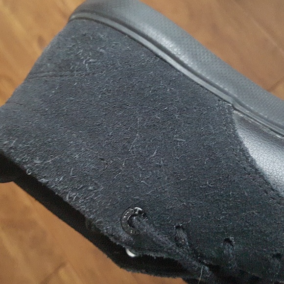 Lacoste Ortholite Esparre Chukka Black High Top Shoes Boys Size 1 - Picture 12 of 16